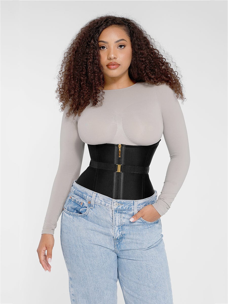 Gaine latex U à 10 armatures – Taille affinée & maintien renforcé