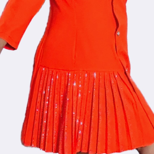 ✨ Manteau-Robe Écarlate Élégance – Chic & Audace ✨