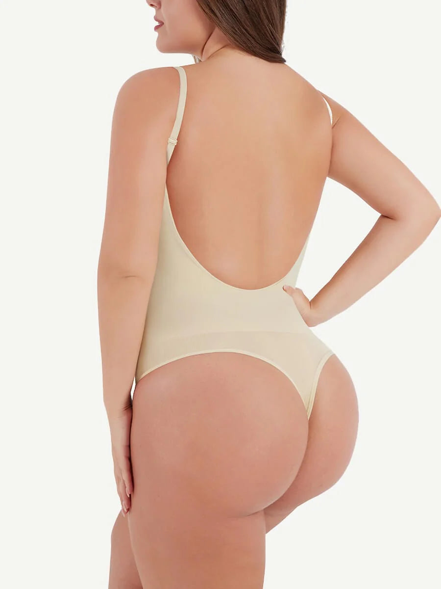 Gaine sculptante dos- nu – ventre plat, string invisible